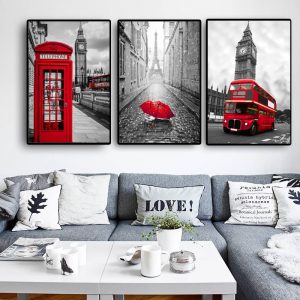 Poster Nordic Posters And Prints Paintings For Living Room Wall Art Decorative Pictures Canvas Print City London Paris Landscape