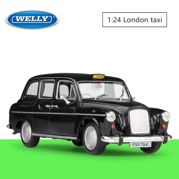 WELLY 1:24 London taxi simulation alloy car model crafts decoration collection toy tools gift