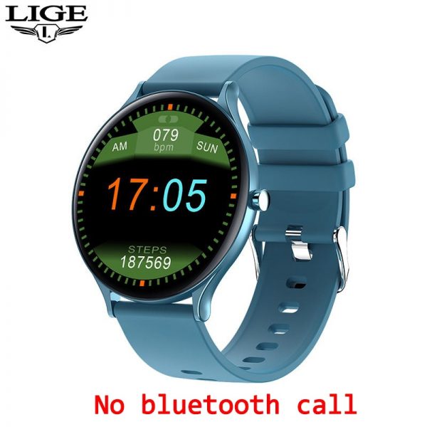 LIGE Men Smart Watch Men Bluetooth Call Waterproof Sports Fitness Watch Health Tracker Weather smartwatch Women For Android Ios