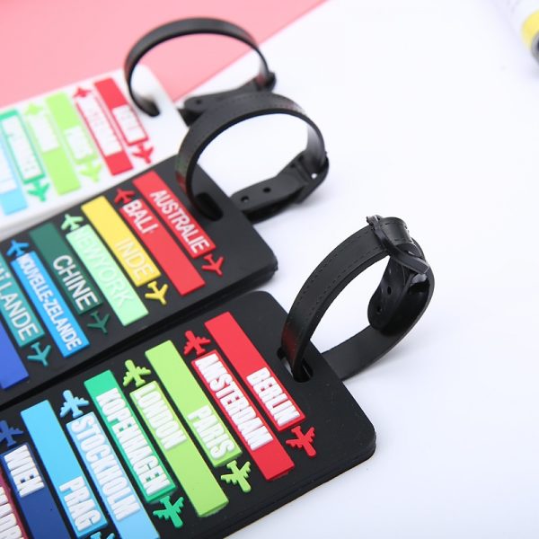 New Suitcase Luggage Portable Tags Identifier Label ID Address Holder Protection Cover Luggage Tag Travel Accessories