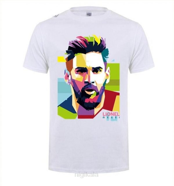 Best Fashion Printing Barcelona Men's Messi 10 T-shirt cotton tshirt Tops Argentina jersey Hipster fans tee shirt