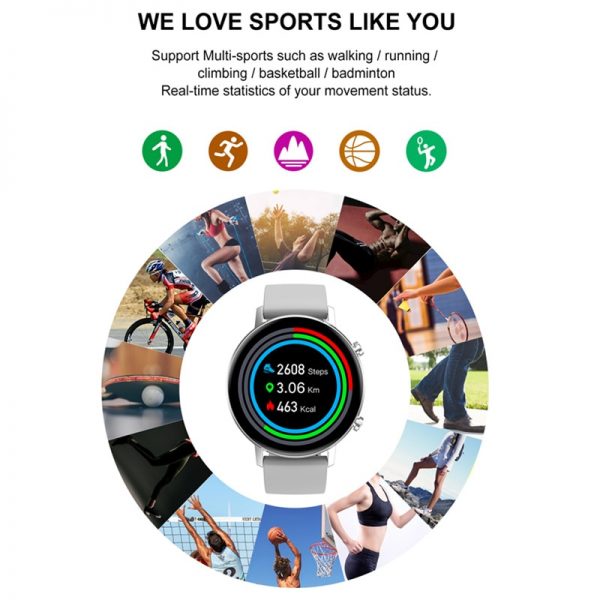 Free Film Smart Watch Women DT96 Smartwatch Multi-sports Fitness Tracker Heart Rate Monitor Blood Pressure Oxygen VSDT88 SG2 S20